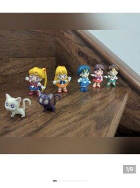 Vintage SAILOR MOON 1990s PVC Collection Scouts, Prince & Felines  8 Figures